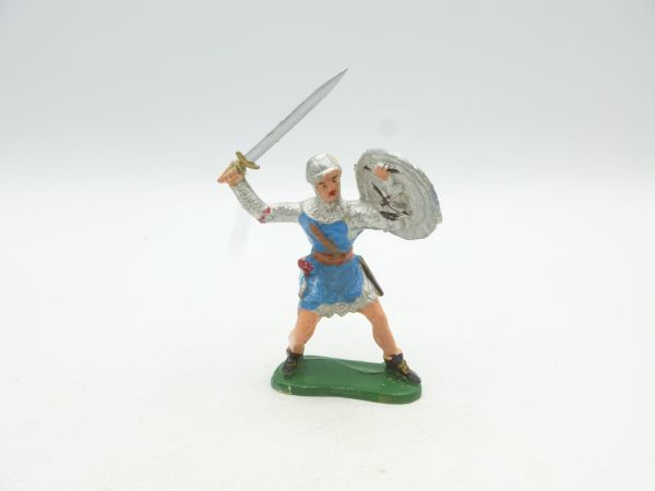 Prince Valiant fighting with sword + shield