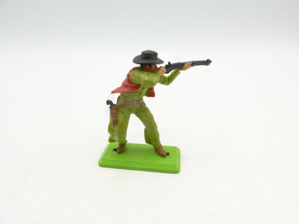 Britains Deetail Cowboy standing shooting, with hat