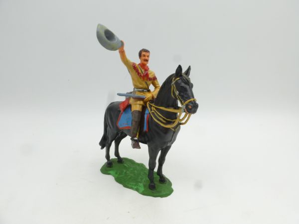 Elastolin 7 cm Old Shatterhand on horseback, No. 7550 - brand new