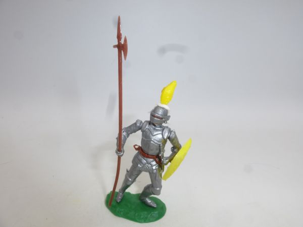 Elastolin 5,4 cm Ritter stehend mit Spieß + Schild