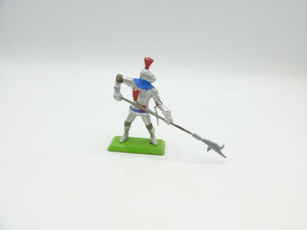 Britains Deetail Knight 2nd version standing, stabbing with spear
