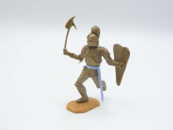 Timpo Toys Gold knight running with battleaxe