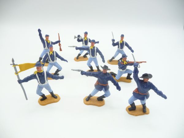 Timpo Toys Set of Union Army soldiers 2nd version (9 figures)