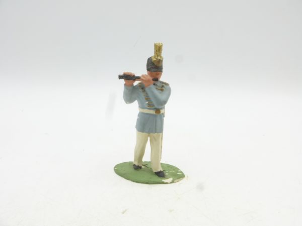 Timpo Toys Westpoint cadet, music corps soldier with transverse flute