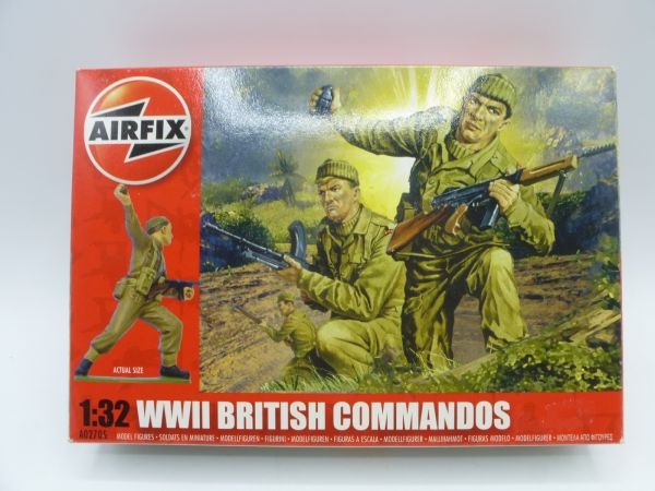 Airfix 1:32 WW II British Commandos, No. A02705 - orig. packaging (Red Box)