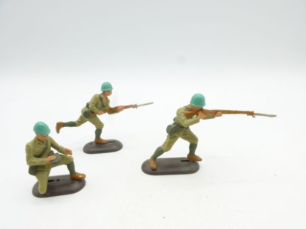 3 Soldaten moderne Armee, passend zu 54 mm Serien