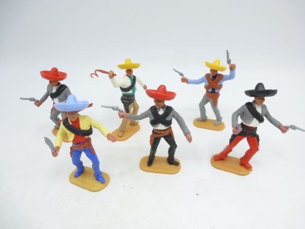 Timpo Toys Mexikaner zu Fuß (6 Figuren) - schöner Satz