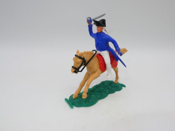 Timpo Toys War of Independence: Franzose zu Pferd, mit Säbel ausholend