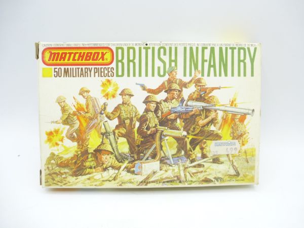 Matchbox 1:76 British Infantry, No. P 5001 - orig. packaging, complete, primed