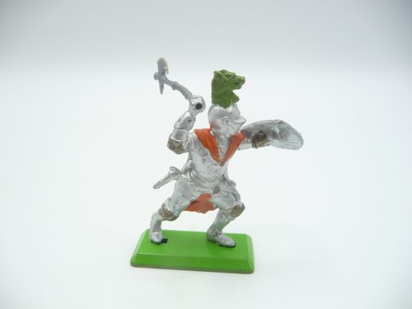 Britains Deetail Knight with lunging with battleaxe - rare colour