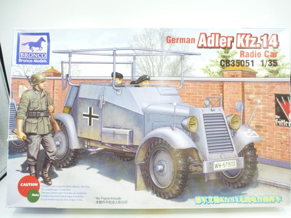 Bronco 1:35 German Adler Kfz 14 radio car, No. 35051