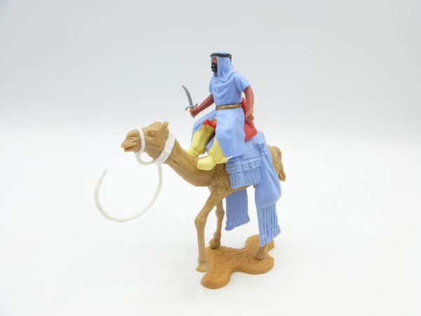 Timpo Toys Camel rider (light blue, yellow inner trousers, golden belt)
