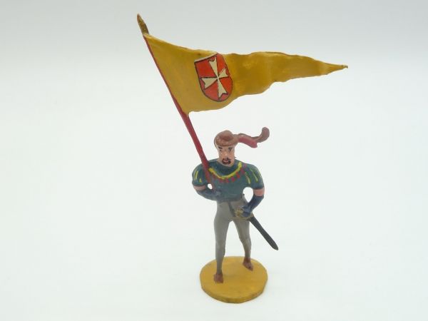 Merten 4 cm Landsknecht walking with flag - great painting, great colours