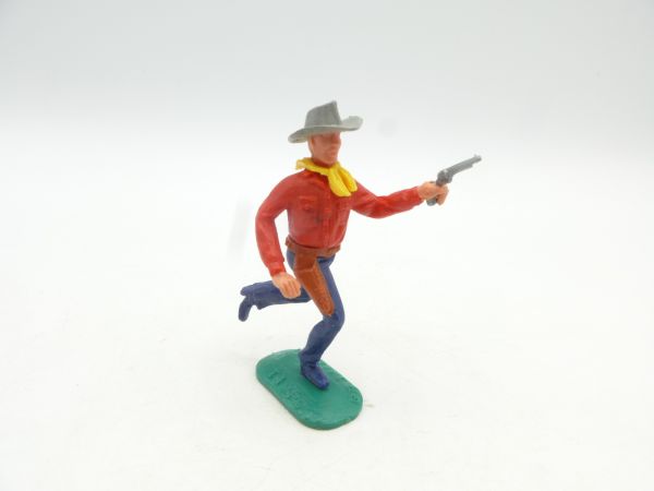 Timpo Toys Cowboy 2. Version laufend mit Pistole - seltenes Unterteil