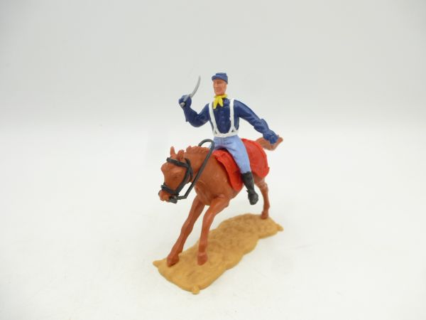 Timpo Toys Union Army Soldier 2nd version riding, lunging with sabre
