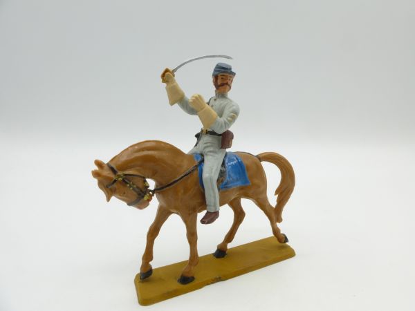 Starlux Confederate Army soldier on horseback, lunging with sabre