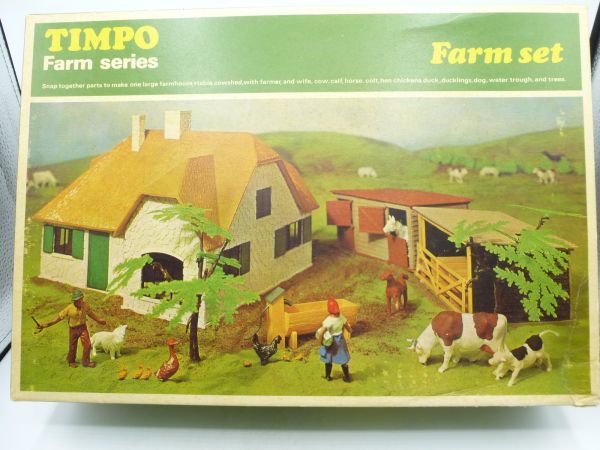 Timpo Toys Farm Series: Farm Set, Ref. Nr. 159 - seltene Box