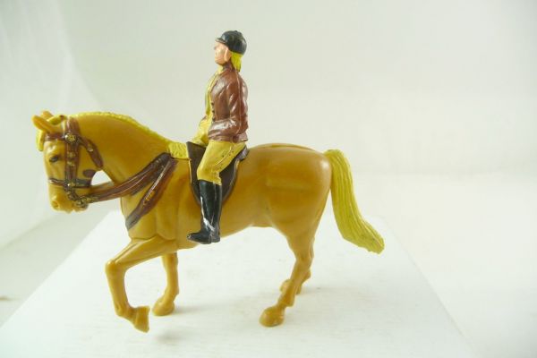 Britains Swoppets Equitation: female rider on horseback (beige)
