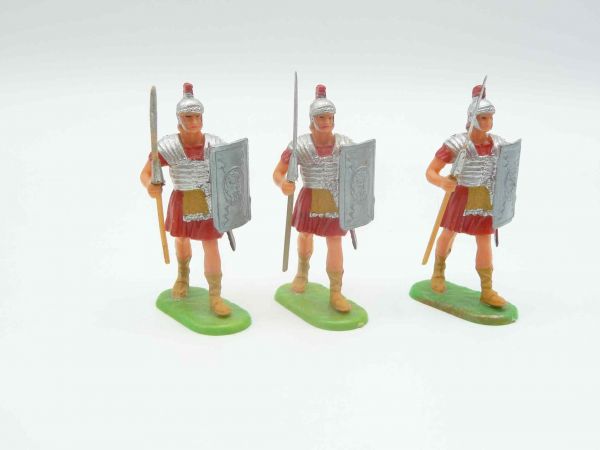 Elastolin 4 cm 3 Legionäre im Marsch, Nr. 8401 - schöne Figuren