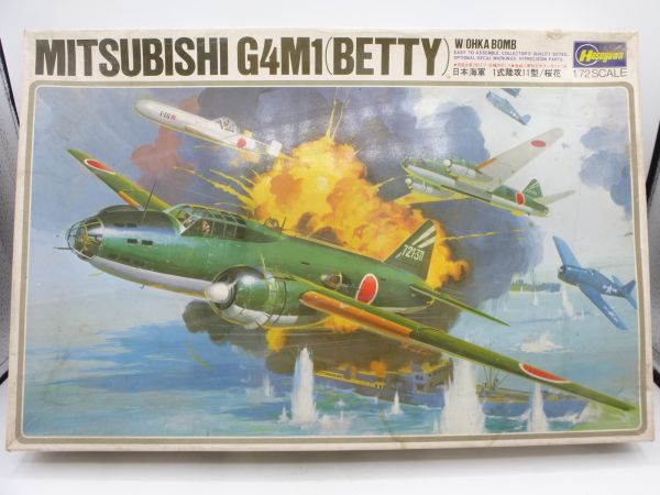 Hasegawa 1:72 Großpackung Mitsubishi G4M1 (Betty) W/OHKA Bomb