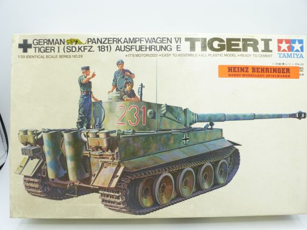 TAMIYA 1:35 German Panzerkampfwagen TIGER I, No. 26 - orig. packaging (old box)