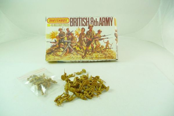 Matchbox 1:76 British 8th Army, P5005 - orig. packaging, figures loose but complete