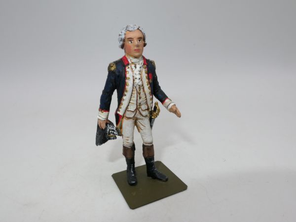Nap. Wars: General, holding tricorn hat in his hand (height 6 cm)