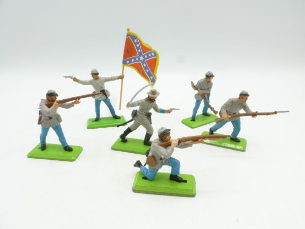 Britains Deetail Set of Southerners standing (6 figures), 1st version