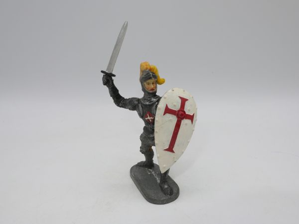Crusader attacking with sword + shield - great 7 cm modification