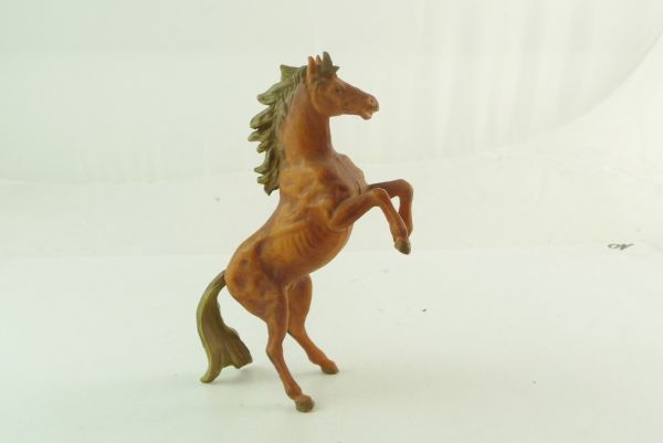 Elastolin Horse rearing, light-brown for 7 cm figures