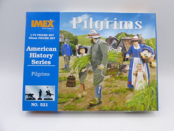 Imex 1:72 Pilgrims (American History Series), No. 521 - orig. packaging, parts at the casting