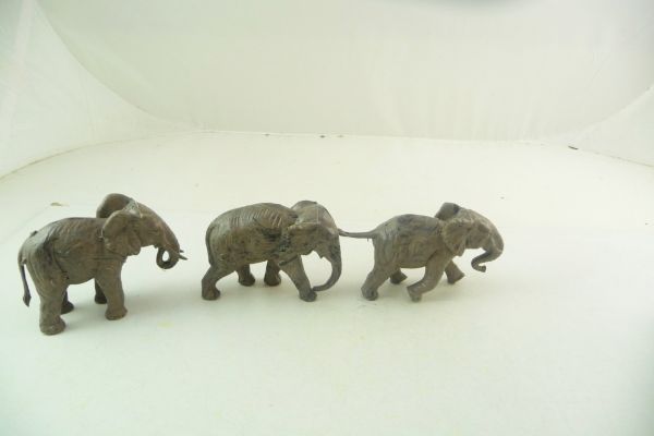 Heinerle 3 Elefanten - seltene graue Maserung