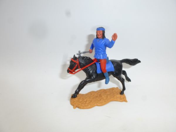 Timpo Toys Apache medium blue riding, with Apache lower part (replica)