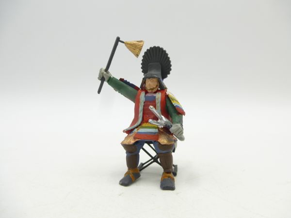 Samurai auf dem Hocker sitzend (Kunststoff, 5 cm Serie)