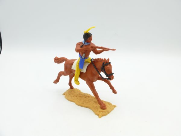 Timpo Toys Indian 3rd Version riding, firing rifle