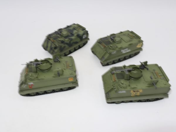 4 tanks (Vietnam War), metal, length 6.5 cm