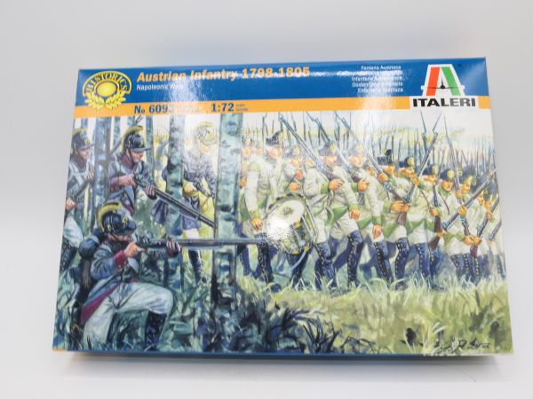 Italeri 1:72 Austrian Infantry (Nap. Wars), No. 6093 - orig. packaging, on cast