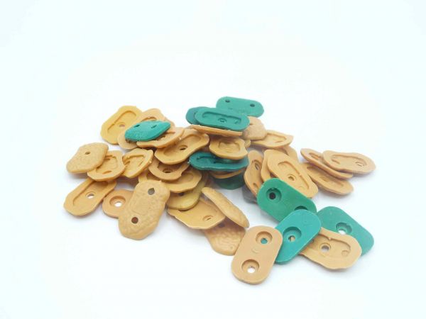 Timpo Toys 50 Bodenplatten für Fußfiguren, gemischt