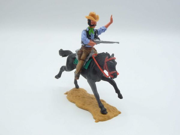Timpo Toys Sheriff 4th version riding - rare colour (light-blue/black)