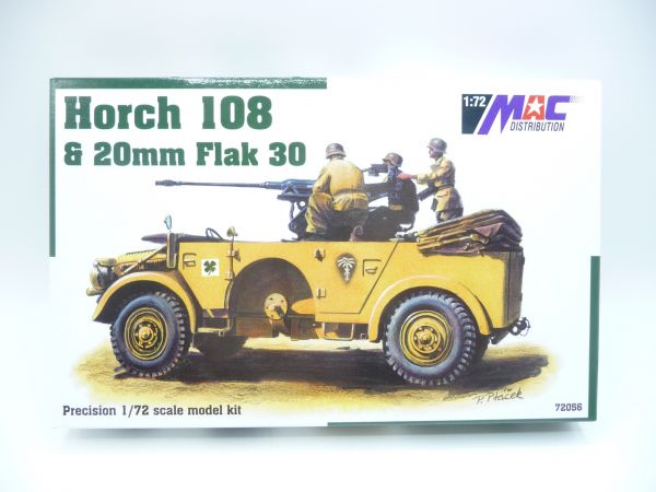 MAC Distribution Horch 108 & 20 mm Flak 30, Nr. 72056 - OVP, Teile am Guss