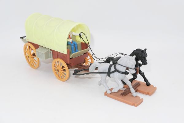 Plasty Planwagen mit Kutscher - komplett