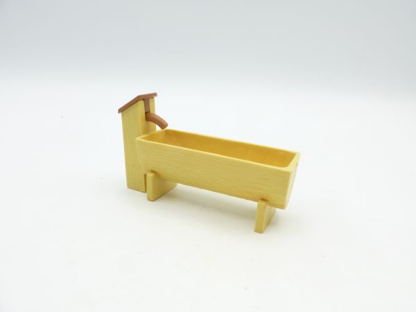 Timpo Toys Watering trough beige/brown - rare colour, cock for pumping missing