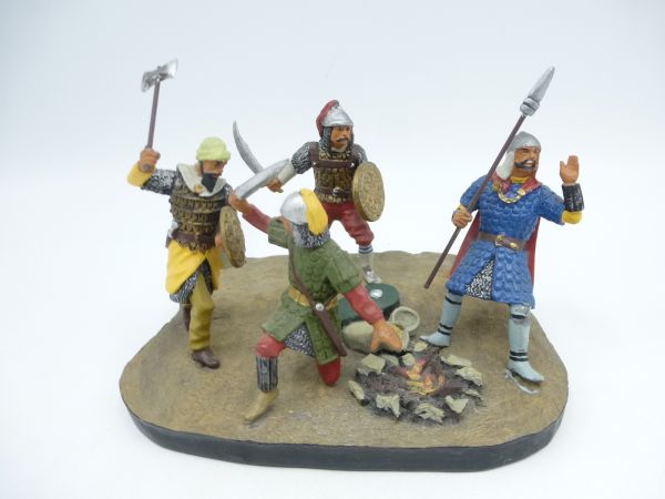 Great mini diorama: battle scene with Mongols