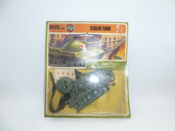Airfix H0 Stalin Tank, No. 01307-1 - in blister box, with traces of storage