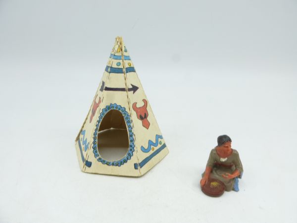 Elastolin 4 cm Indian tent (paper/cardboard) - great for 4 cm Indians