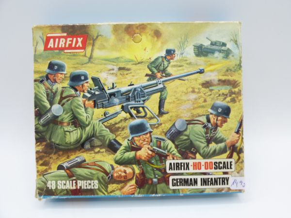 Airfix 1:72 German Infantry, No. S 5 - orig. packaging, loose, complete, box inscribed