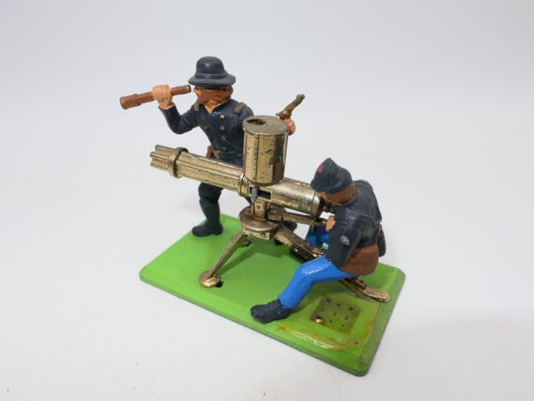 Britains Deetail Mini diorama Northern States with gatling gun