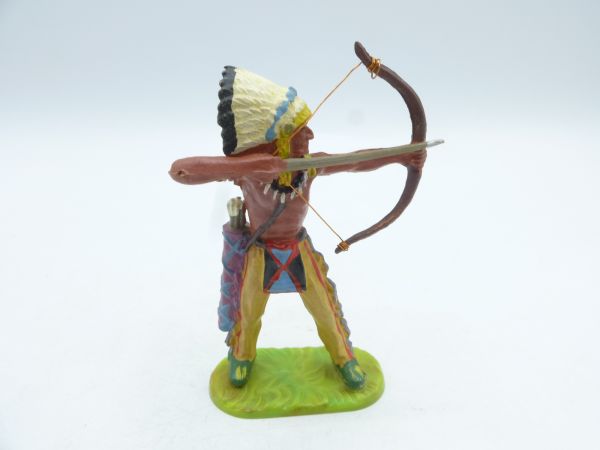 Elastolin 7 cm Indianer stehend mit Bogen, Nr. 6829