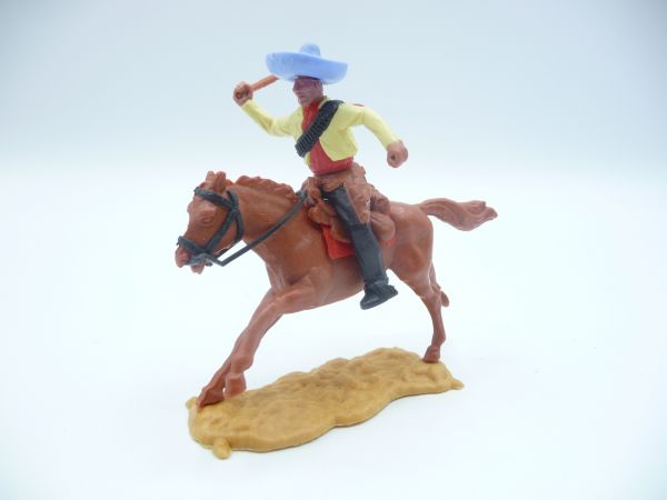 Timpo Toys Mexican riding, light yellow/red with whip