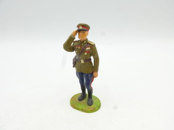 Officer saluting - modification, fitting to 7 cm series